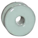 Eckisolator rund, Porzellan wei&szlig;